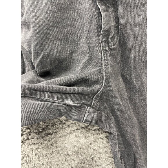 Vtg Lee Jeans Womens 6 Medium Charcoal Gray Relaxed-Fit Side Elastic Tapered Leg - Picture 16 of 16